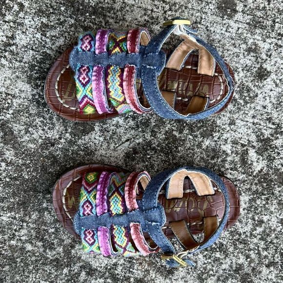 Sam Edelman Gigi Nancy Sandals‎ Blue Size 7 - Picture 2 of 6